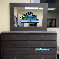 Eight Drawer Grey Chest With Mirror New Cajonera Comoda 