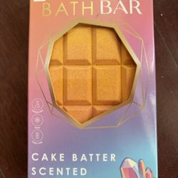 Cake batter shimmer bath bar new