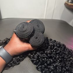 Human Hair Curly Bundles (price For All)
