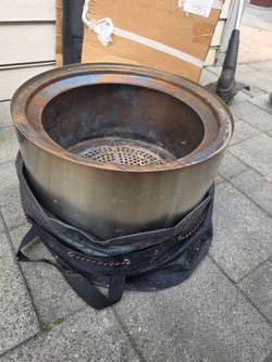 Stainless Steel Smokeless Fire Pit with Carry Bag