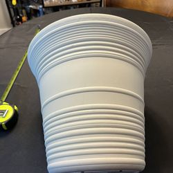 Large plastic pot with drainage