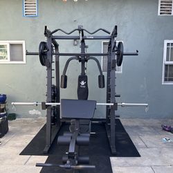 Smith Machine SM2001/FID Adj Bench/Gym Equipment/Fitness/Squat Rack/‼️⭕️WEIGHTS AND BARBELL SOLD INDIVIDUALLY ⭕️‼️FREE  DELIVERY🚚 