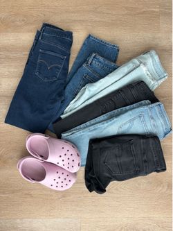 Free Jeans and Crocs