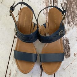 TOMMY HILFIGER STRAPPY CORK SANDALS