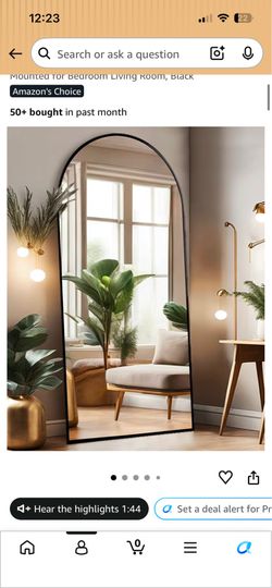 Newly used mirror