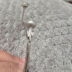 Silver Engraved Torque Necklace