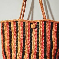 Gorgeous Woven Tote Made On India 