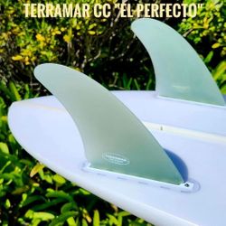 TERRAMAR SURFCO..."EL PERFECTO" AND "EL NORTE" TWIN KEEL SURFBOARD FINS STARTING AT $30