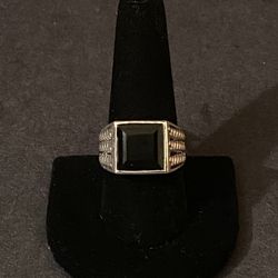Sterling Silver Onyx Ring