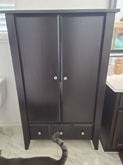 Large Armoire - Chocolate Brown 4 ft. Tall