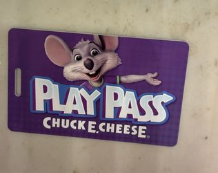 Chuck E Cheese Reloadable Play Card w 30 Points - Priced for Fast Sale!