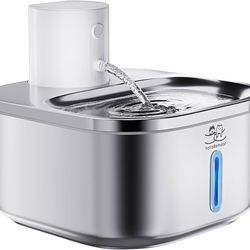 3.2L Cordless Pet Water Fountain with Motion Sensor, Wireless Automatic 5000mAh Battery Operated Water Fountain