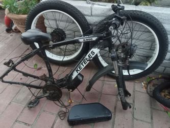 Broken e bike. Selling as is. 48v 1000w fat tire