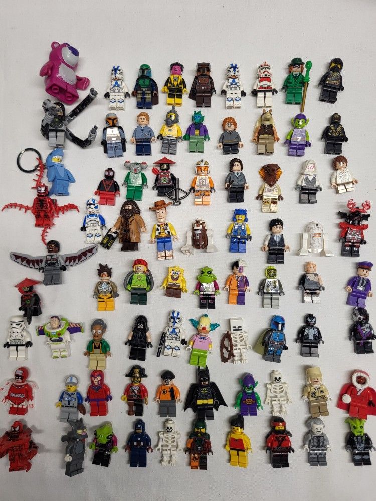 Lego Minifigures From Star Wars Ninjago Marvel Super Heroes Minecraft Harry Potter 