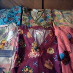Bundle Of 2XL Scrub Tops