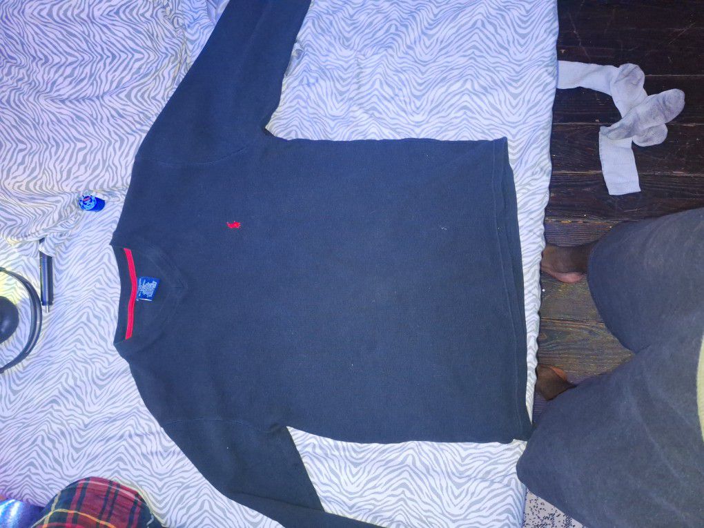 Polo Ralph Lauren Black Long Sleeve Shirt Large