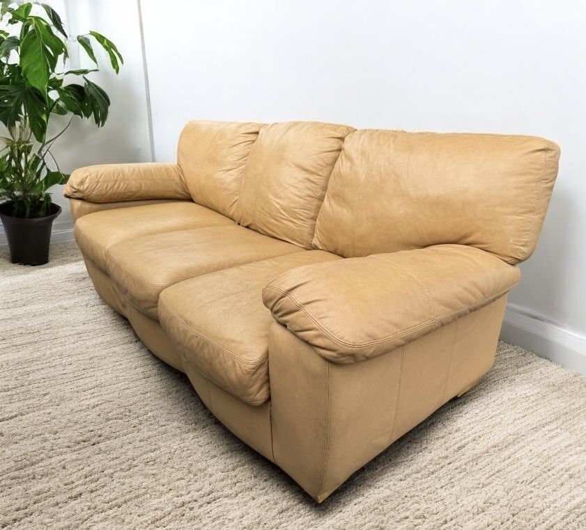 Ashley Furniture Golden Leather Couch