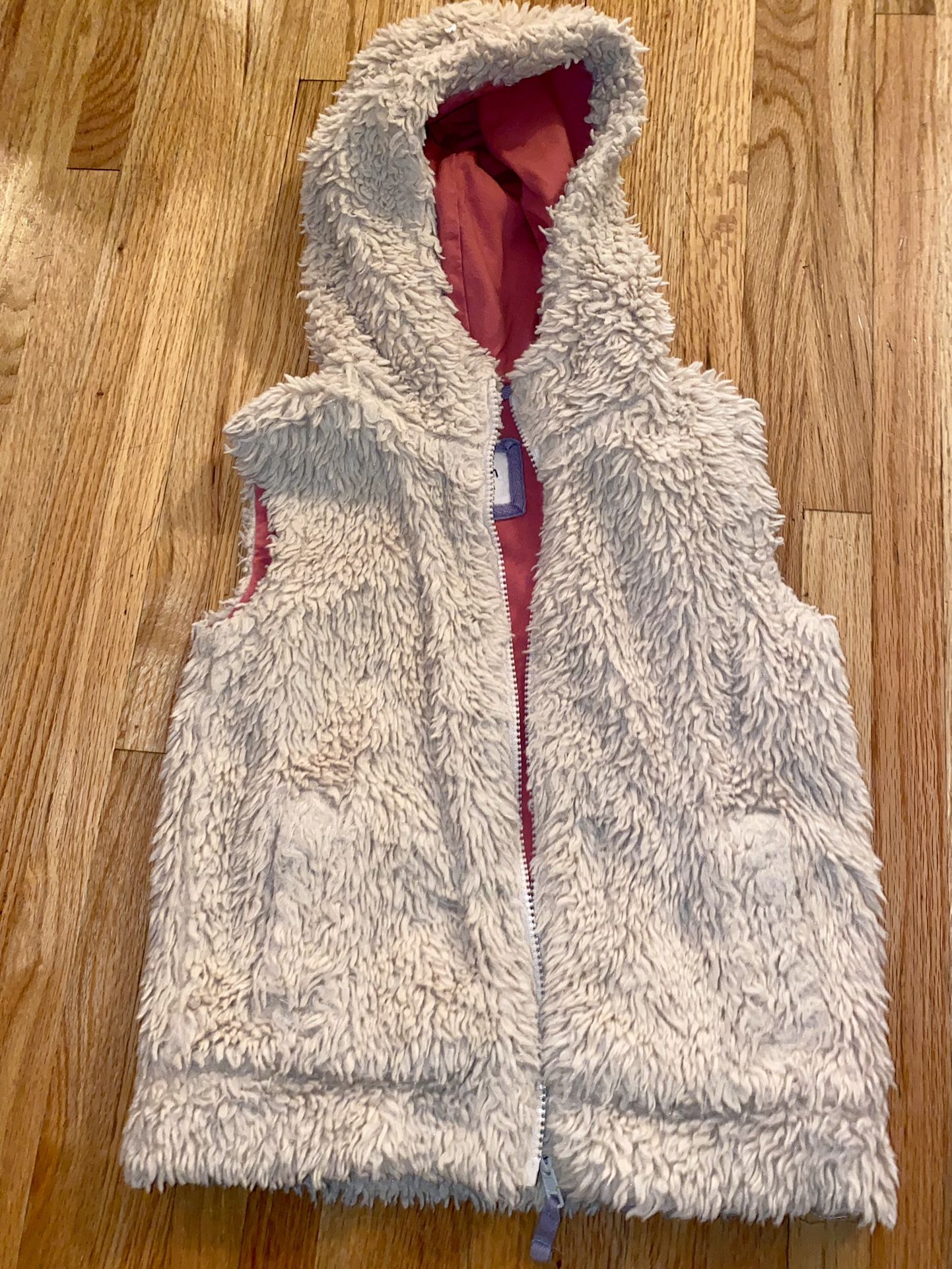 Girls Mini Boden Hooded Vest