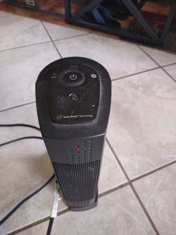 Black Tower Space Heater with Save-Smart Technology