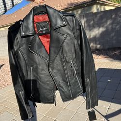 Sam Edelman Leather Moto Jacket Black