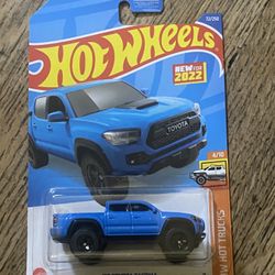 2022 Hot Wheels 20 Toyota Tacoma Blue HW Hot Trucks 72/250 C