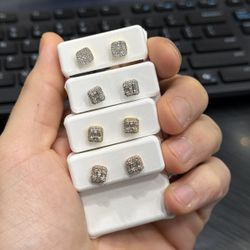 Square Diamond Earrings