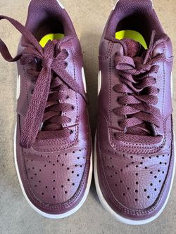 Women’s Nike Court Vision Low Burgundy