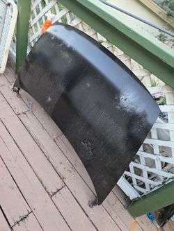 Honda civic si 8th gen coupe 2007 oem black hood parts