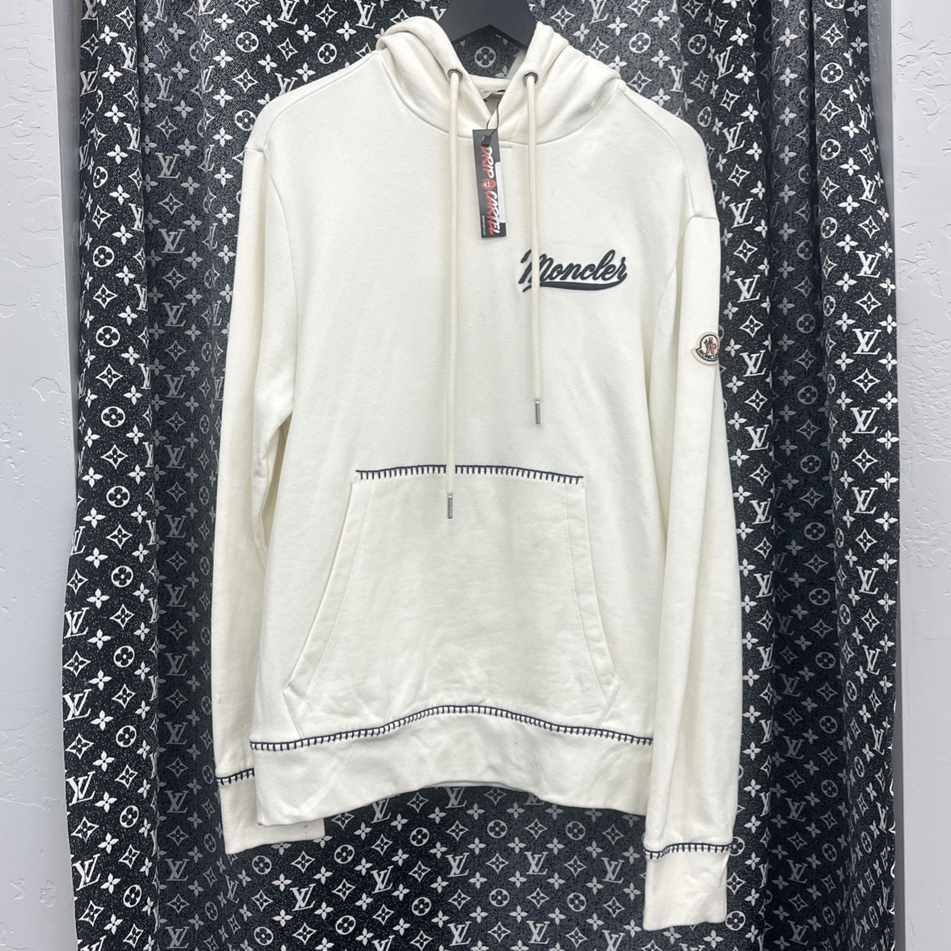 Moncler White Hoodie 