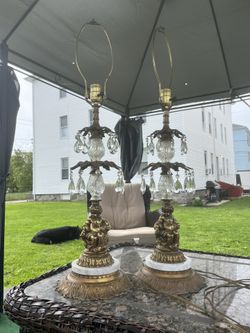 1972 vintage cherub lamps (both work) #3230