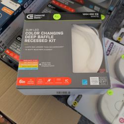 Commercial Electric 6" Led White