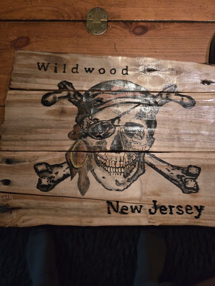 Handmade Wooden Wildwood Nj Sign