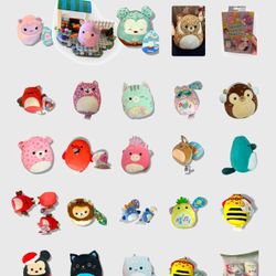 Squishmallows– 30+ Plush, Clips, McDonald’s, Disney + Extras – NWT & Preowned, priced individually 