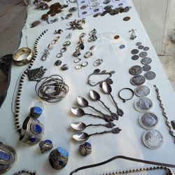 Silver Coin And Jewelry Lot