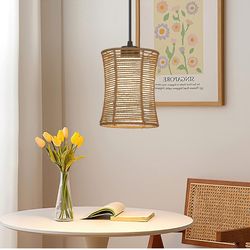 Emak Rattan Woven/lighting Single Light Fixure