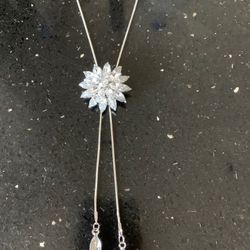 New Crystal Pendant, 2 crystal fobs, new, adjustable 15” chain