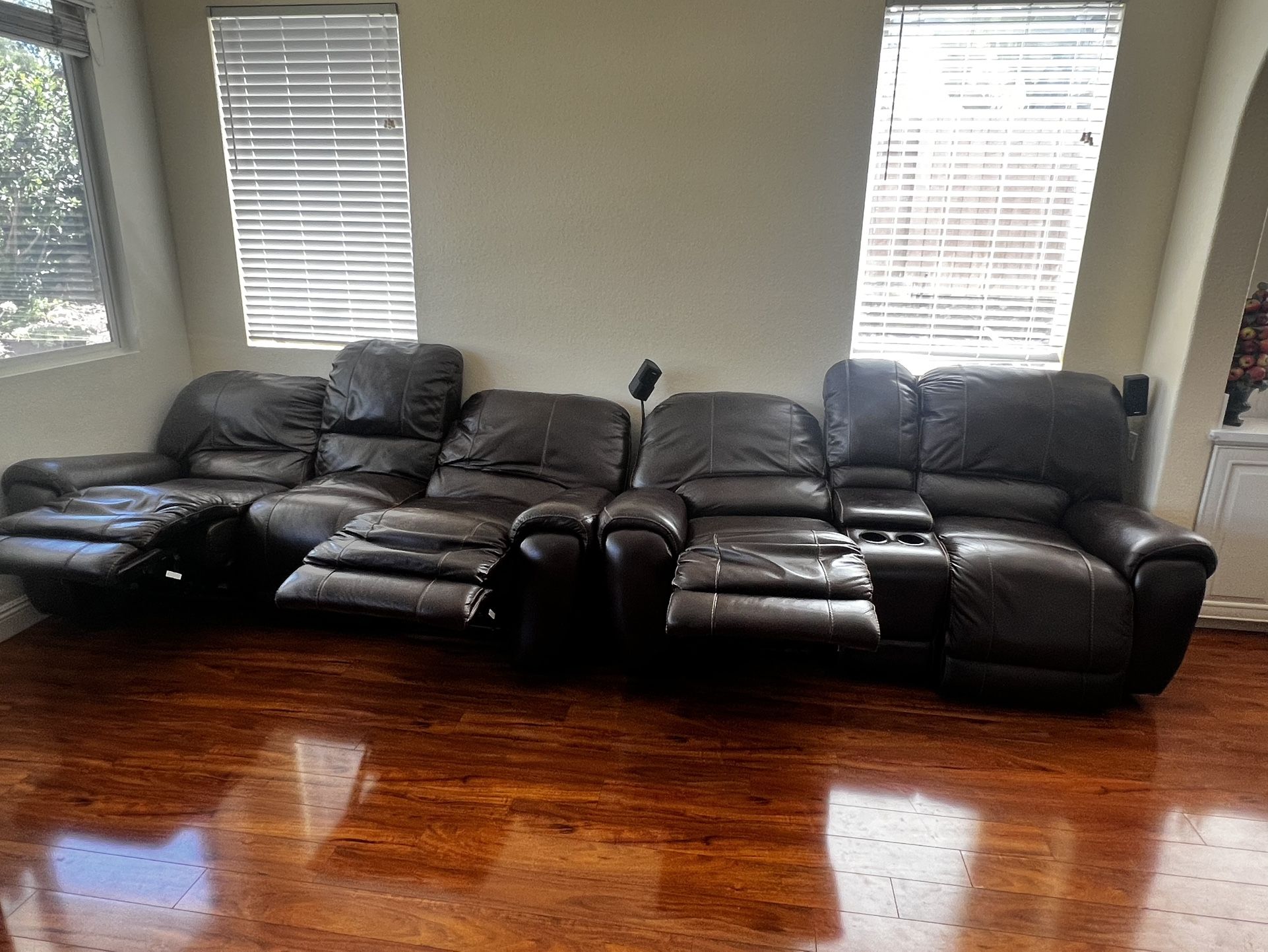 Comfy Leather Couch Recliner