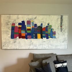 Custom Framed Michelle Andrea Original 48x96 Inch Oversized Art