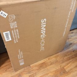 Black cable table storage ottoman (BRAND NEW IN BOX)