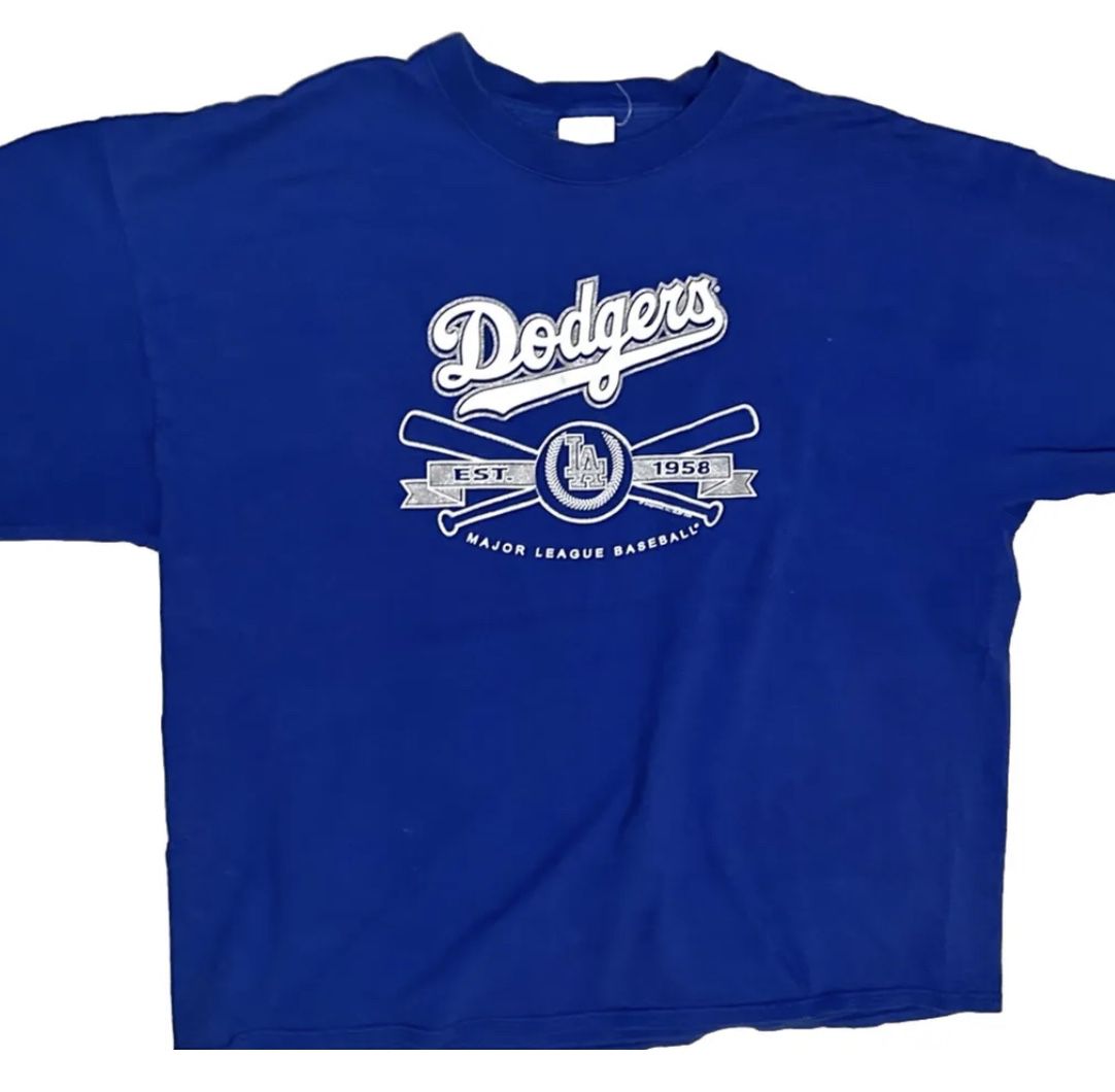 Vtg Los Angeles Dodgers T Shirt L Mlb Baseball 2006 Big Front Graphic Y2k CSA 3X