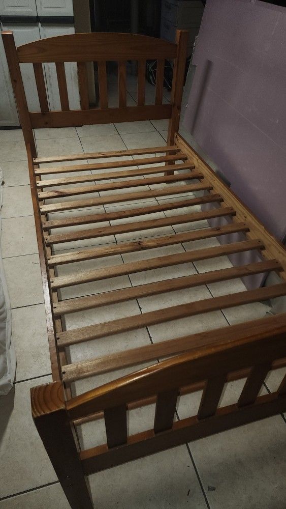 Twin Size All Wood Bed Frame