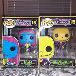 Nightmare Before Christmas Jack & Sally Funko Pops Disney 