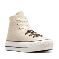 Converse Chuck Taylor All Lift Beige White Canvas & Leather