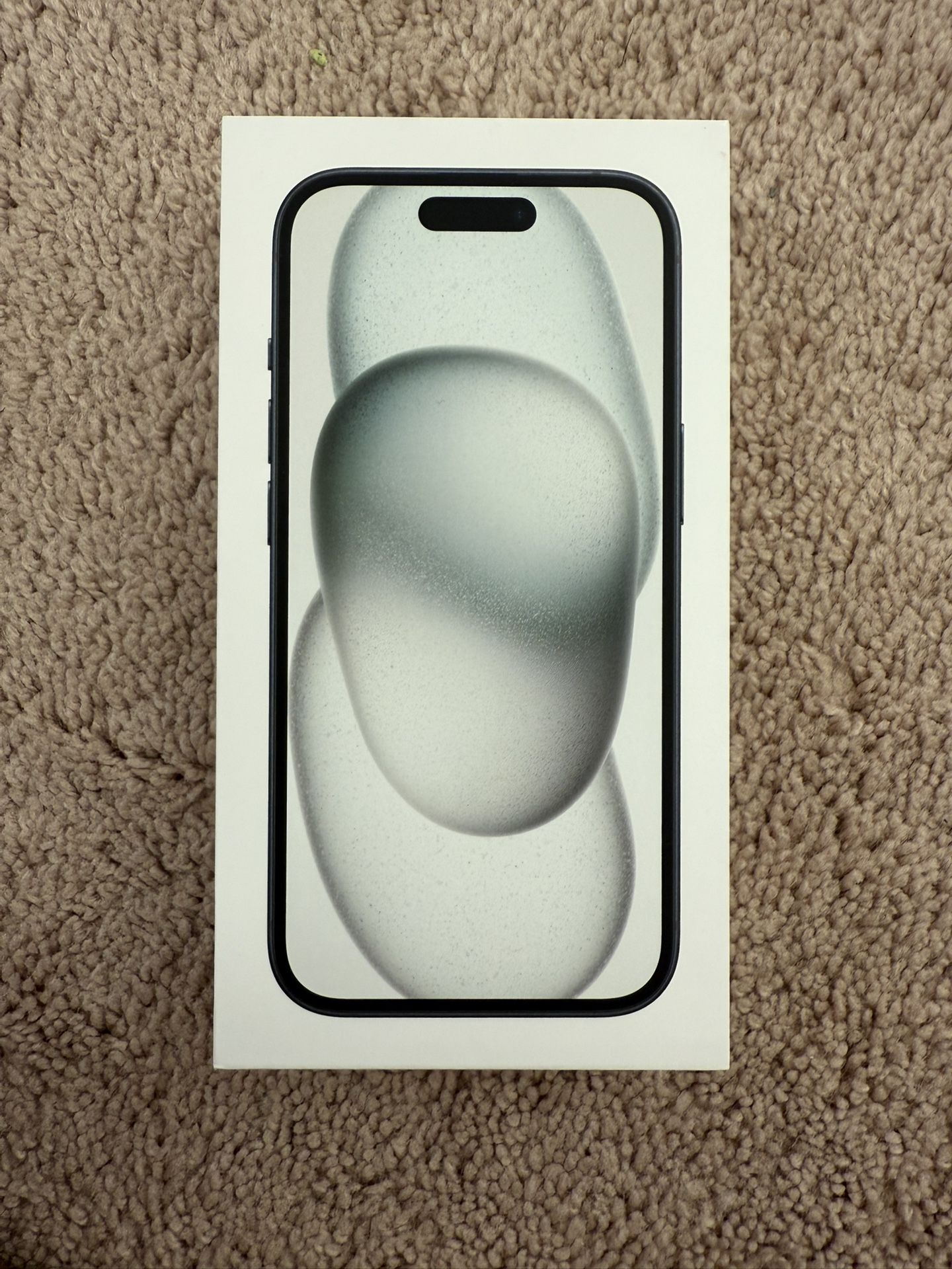 EMPTY BOX & CHARGING CABLE Apple iPhone 15 BLACK 128 GB. NO PHONE.