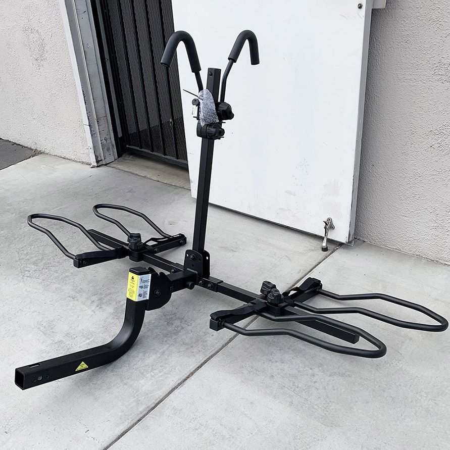(NEW) $129 (KAC) 2-Bicycle Rack for Car, SUV, Hatchback Mount for 2” Anti-Wobble Hitch, Heavy Duty Bike Carrier