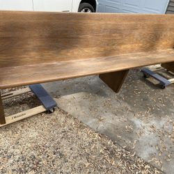 8.5 Foot Vintage Church Pew