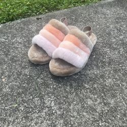 Fur UGG slides 