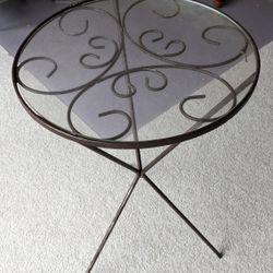 Glass Top Wrought Iron Tables