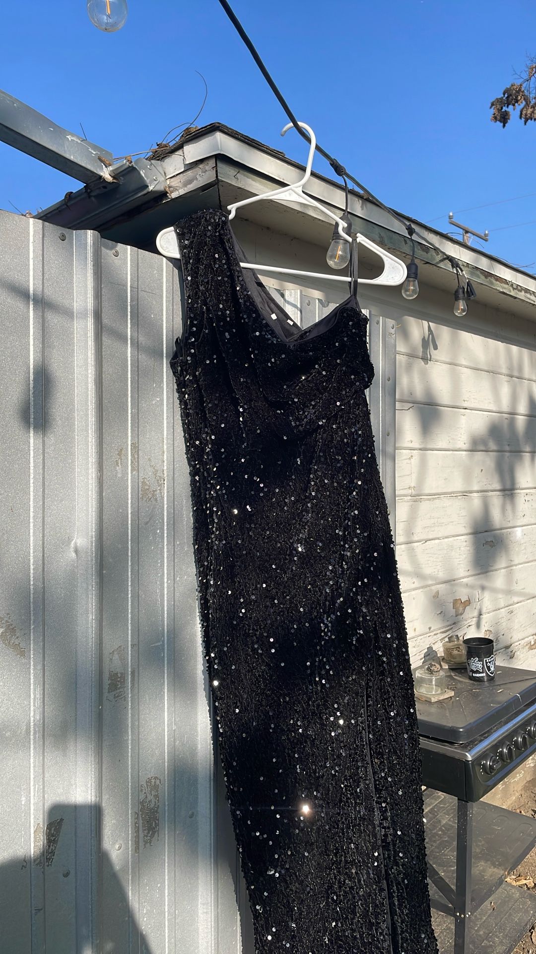 Black Sequence Dress, Medium, And Large