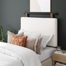 Wall Mount Headboard size Twin - White